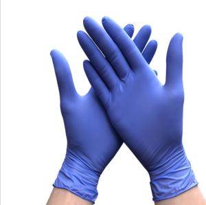 Wholesale Clinic Blue Nitrile Disposable Medical Gloves EN420 EN455 from china suppliers