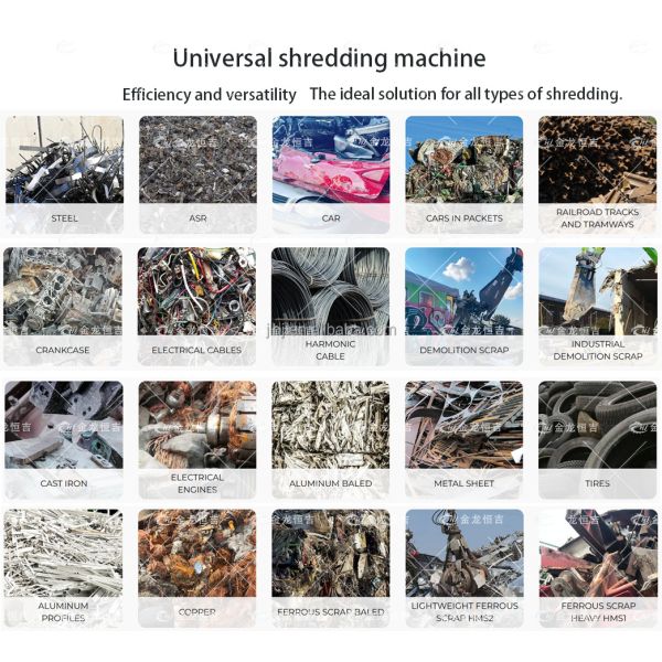 Double Shaft Scrap Metal Shredder with 6400×2700×3500 mm Size 2000×1490 mm Feed Inlet and 600 mm Blade Diameter