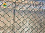3.55mm 4" Tennis Court Chain Link Fencing Pvc Coated Or Galvanized