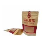 custom printed food grade aluminum foil k top brown kraft coffee paper bag with