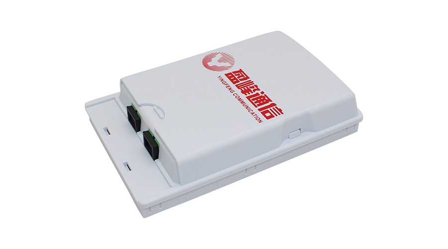 2 Core Fiber Optic Wall Outlet Box , FTTH Termination Box Free Sample Available