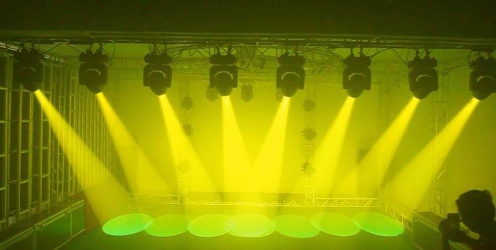 150w High Output Moving Head Disco Lights , Gobo Beam Spot Moving Head Wash Light