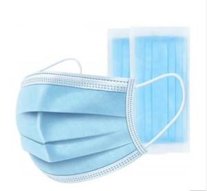 Wholesale 3 Ply Disposable Face Mask , Anti Allergic Non Woven Fabric Mask from china suppliers