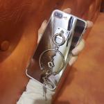 Gold Mirror Metal Buckle Love Word Pendant Strap Cell Phone Case For iPhone 7 6s