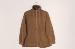 Ladies Sports Coats And Jackets Clothing Taupe Zip Up Fleece Jacket