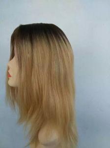 Wholesale 5A 10Inch Short Human Hair Jewish Wig Dark Root,Human Hair Wig from china suppliers