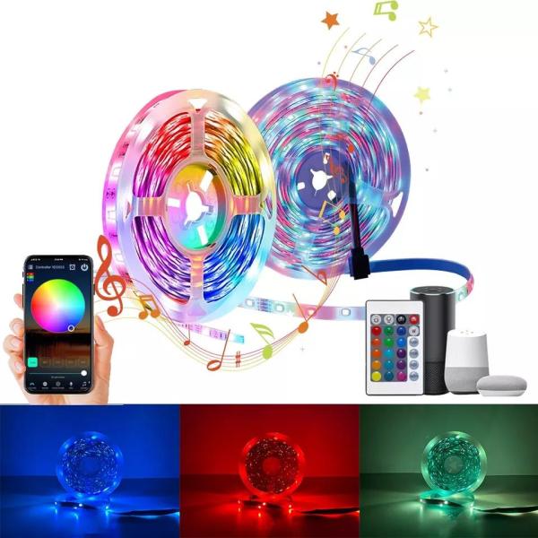 24/44 Keys WIFI Light Strip Kits 1m 20m 5050RGB Colorful Bluetooth Smart APP Control Ip65 LED Flexible Light