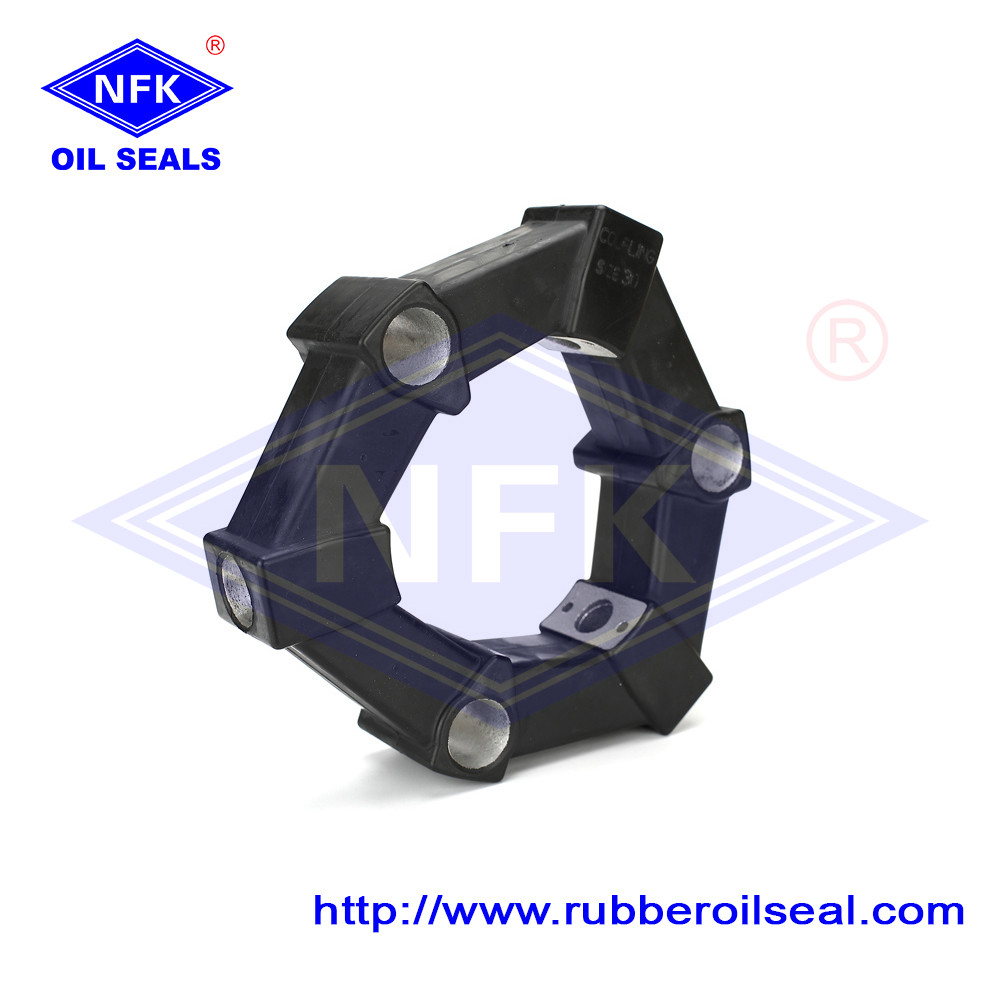 Taiwan Black Flexible Shaft Pro-One 30A Fitting Rubber Coupling Spider For Excavator