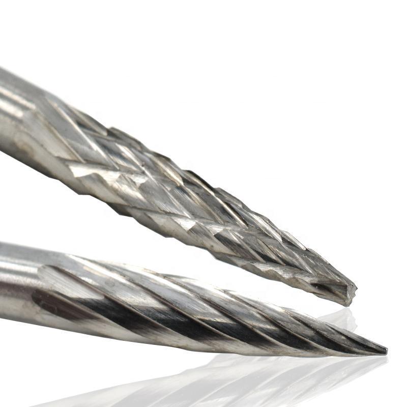 20PCS Solid 3*3 Carbide Burr Set 0.118 Inch Shank 3mm Tungsten Carbide Rotary Files Burrs