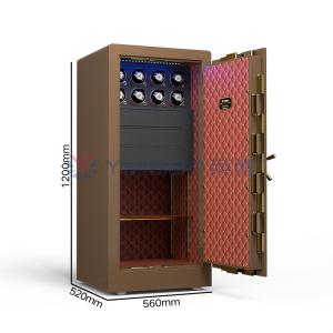 Wholesale Double Alarm Solid Steel Jewelry Watch Winder Safes With 7 Open Ways from china suppliers