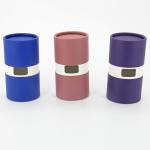Lovely Recycled Paper Tube Box With Window , Gift Round Paper Cylinder Candle