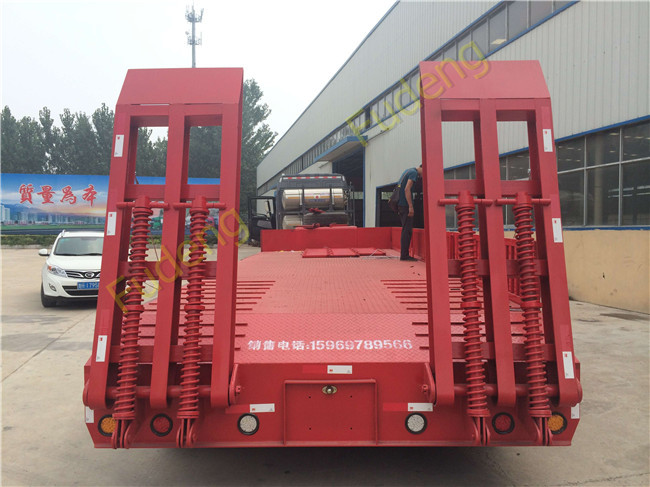 Heavy Duty 40-60 Ton Low Bed Semi Trailer Excavator Truck Trailer