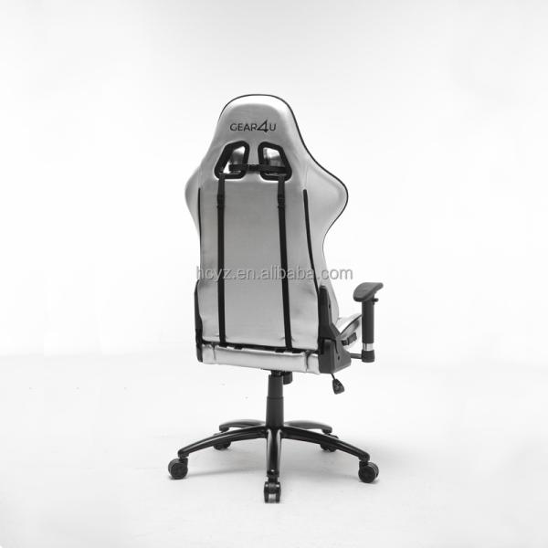 Office/Home Silvery Computer Gamer Executive Chair with Backrest Adjustable 90 -180