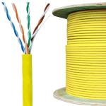 LSZH UTP CAT6A Cable AXT PASSED CPR B2ca Ethernet Cable 23AWG 500MHz 1000Ft