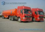 30000L Mild Steel / Stainless Steel Tanker Trailers Dual Axle Trailer