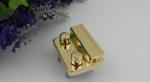 Handbag hardware suppliers wholesale light gold metal push lock