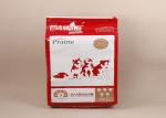 Plastic Stand Up Pet Food Packaging Bag Flat Bottom Custom Laminated