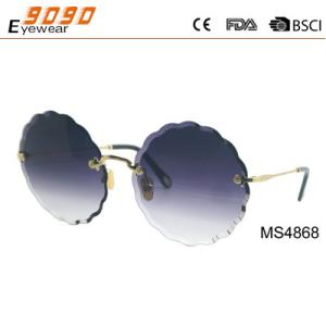 Wholesale New style sunglasses like a flower shape of the rims,made of metal,suitable for men and women from china suppliers