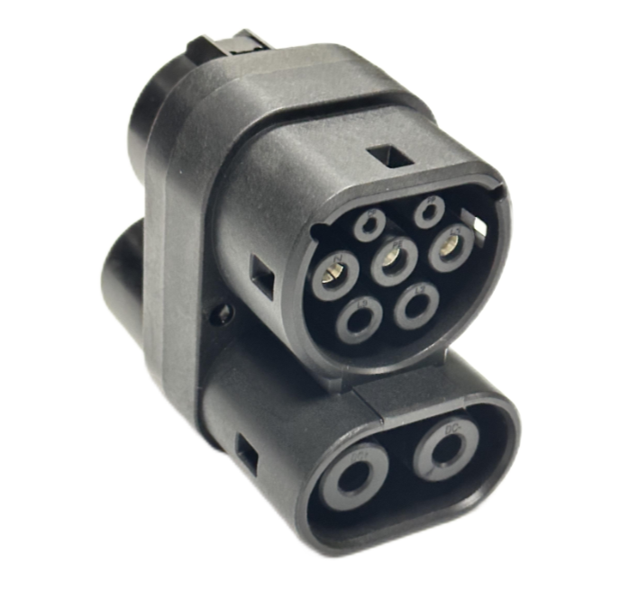 CCS 1 To CCS 2 DC Adapter AC 63A To DC 250A Combo 1 To Combo 2 Fast EV Charging Cable Converter