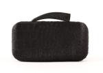 Metal Case Black Evening Clutch Bag , Horse Hair Designer Leather Evening Bags