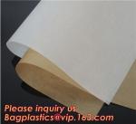 Custom Logo Printed Square Wood Pulp Unbleached Parchment Paper,Silicone coated