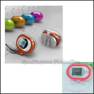 Wholesale high quanlity promotion crystal portable waist clip hanging pedometer gift printed logo from china suppliers