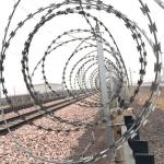Wear Resisting Bto 22 Concertina Barbed Razor Wire Anti Climbing
