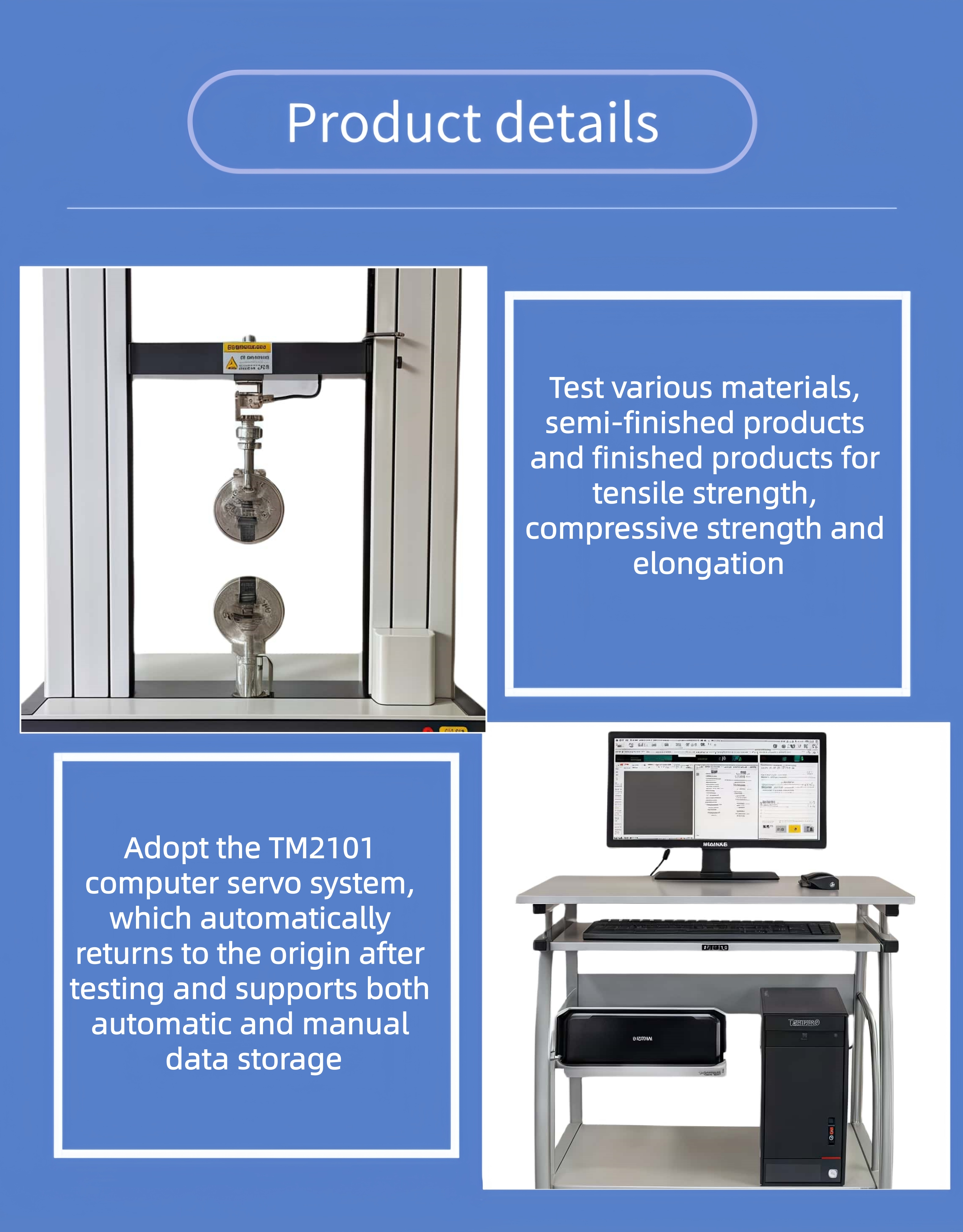 Universal Material Tensile Testing Machine Rubber Universal Tensile Tester Universal Optical Cable Tensile Testing Machine