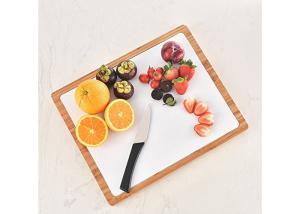 Wholesale Non Toxic Thick Wooden Chopping Board Natural Color With 6 Flexible Cutting Mats from china suppliers