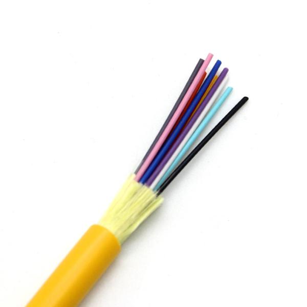 LSZH 12F 10Gb Distribution Multi Mode Fiber Optic Cable GJFJV Indoor Bundle