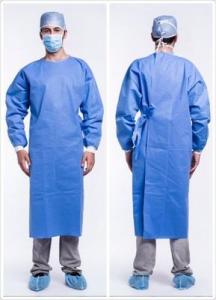 Wholesale Breathable PP Non Woven XL Disposable Surgical Gown for Medical Workers from china suppliers