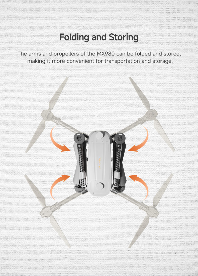 SKYDROID MX980 Folding Multifunctional Logistics Drone Maximum Load Capacity of 5KG High-Precision RTK 8KM Delivery Drone