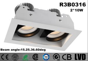 Wholesale Long Lifespan 50000 Hours LED Recessed Downlight Square Shape Warm White 3000K from china suppliers