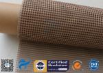 Brown 4x4mm PTFE Coated Fiberglass Fabric For Conveyor Belt