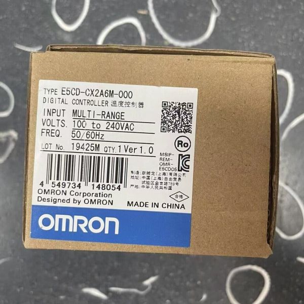 OMRON E5CD-CX2A6M-000 | 48x48mm PID Controller, 4-20mA Output, 100-240V AC