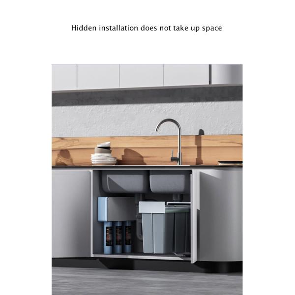 Dry and Wet Separation Recessed Drawer Trash Bin Kitchen Hidden Plastic Storage Bin Inside