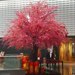Artificial Japanese Maple Blossom Tree Wedding Table Roses Wisteria Flower White