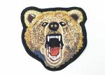 Kid Appliuue Bear Logo Chenille Embroidery Patches Lovely Animal Design