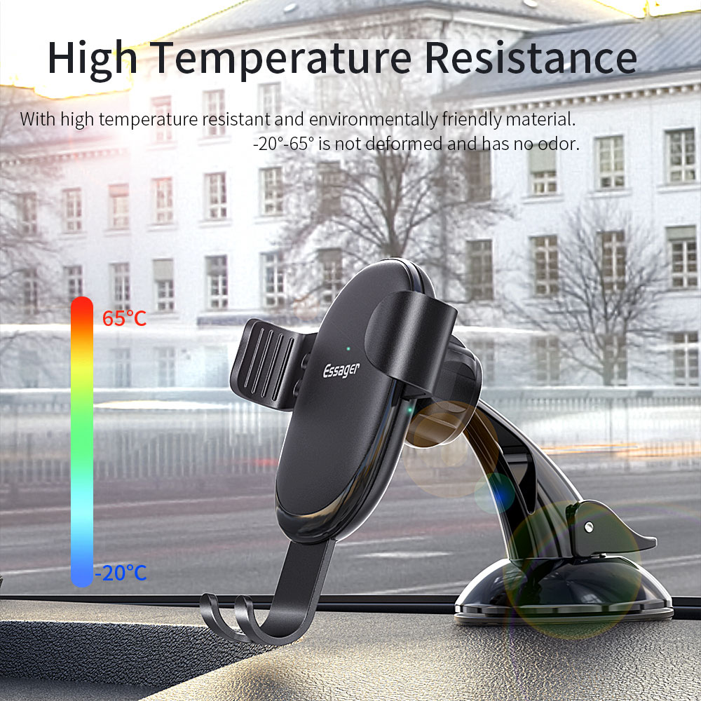 Gravity Suction Car Phone Holders Automatic Locking 360 Rotation Adjustable