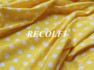 Wholesale Yellow Dot Printing Cute Activewear Knit Fabric For Women Kids Yoga Running from china suppliers