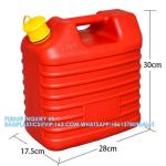Red Color 2.5 Gallon Plastic Gas Jerry Can 10 Litre HDPE Gasoline Diesel Fuel