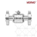 DN15 Forged Steel 1500LB F304 Soft Seated Flange Ball Valve Side Entry 3 Piece