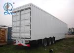 3 axleLorry Semi Trailer Trucks 28T van cargo truck semi trailer