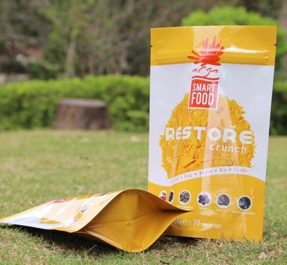 new products plastic packaging eight side sealed bags with zipper/resealable k pouch for food grade