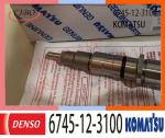 6745-12-3100 KOMATSU Fuel Injectors 0445120236 PC300-8 PC300LC-8 D65EX-15E0