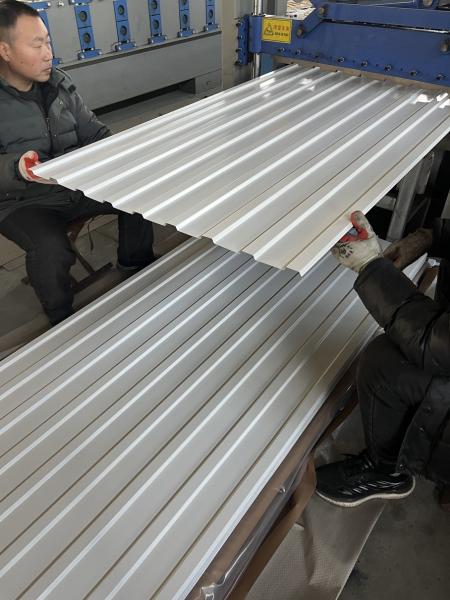 AZ150 G450 Color Tile HDP 30 Years Warranty RAL9002 Off White/White Grey Metal