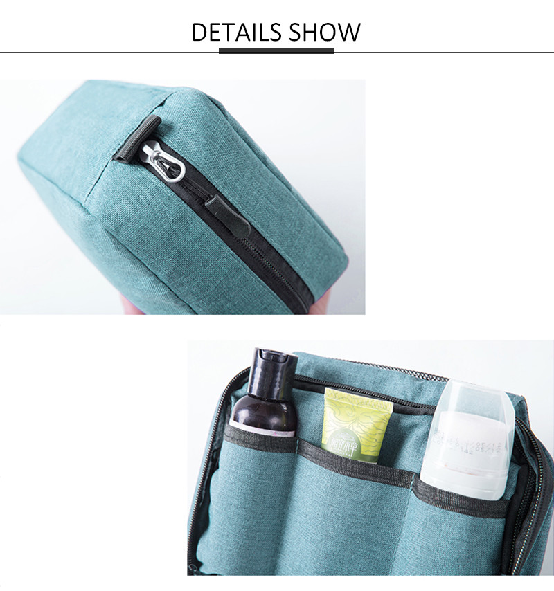 Large Capacity Private Label Plain Polyester Makeup Bag