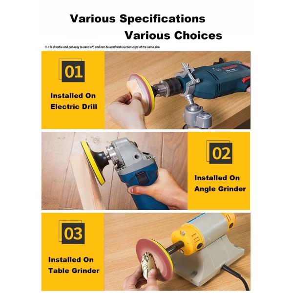 Sandpaper 6 Inch Round Porous Abrasive Sanding Disc for Car and Metal