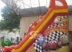 6m high kids extreme speed race inflatable car slide for kids outdoor entertainm