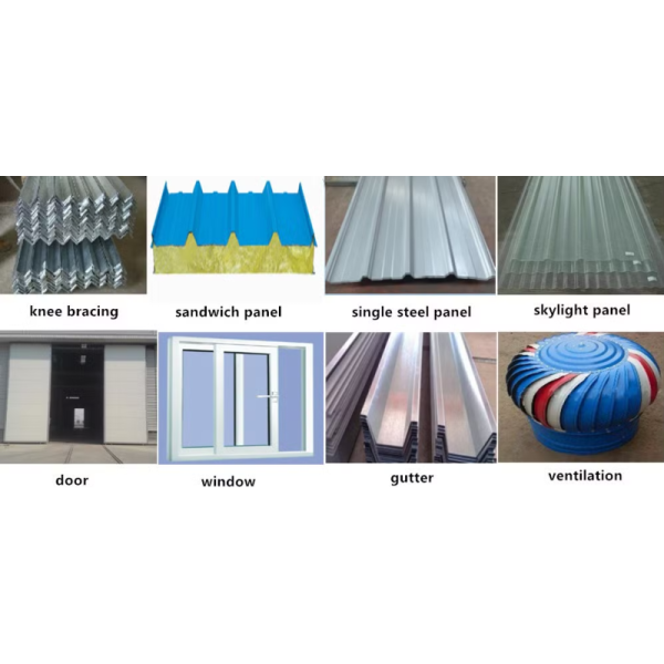 Prefabricated Steel Structure Industrial House Construction Building Workshop Warehouse